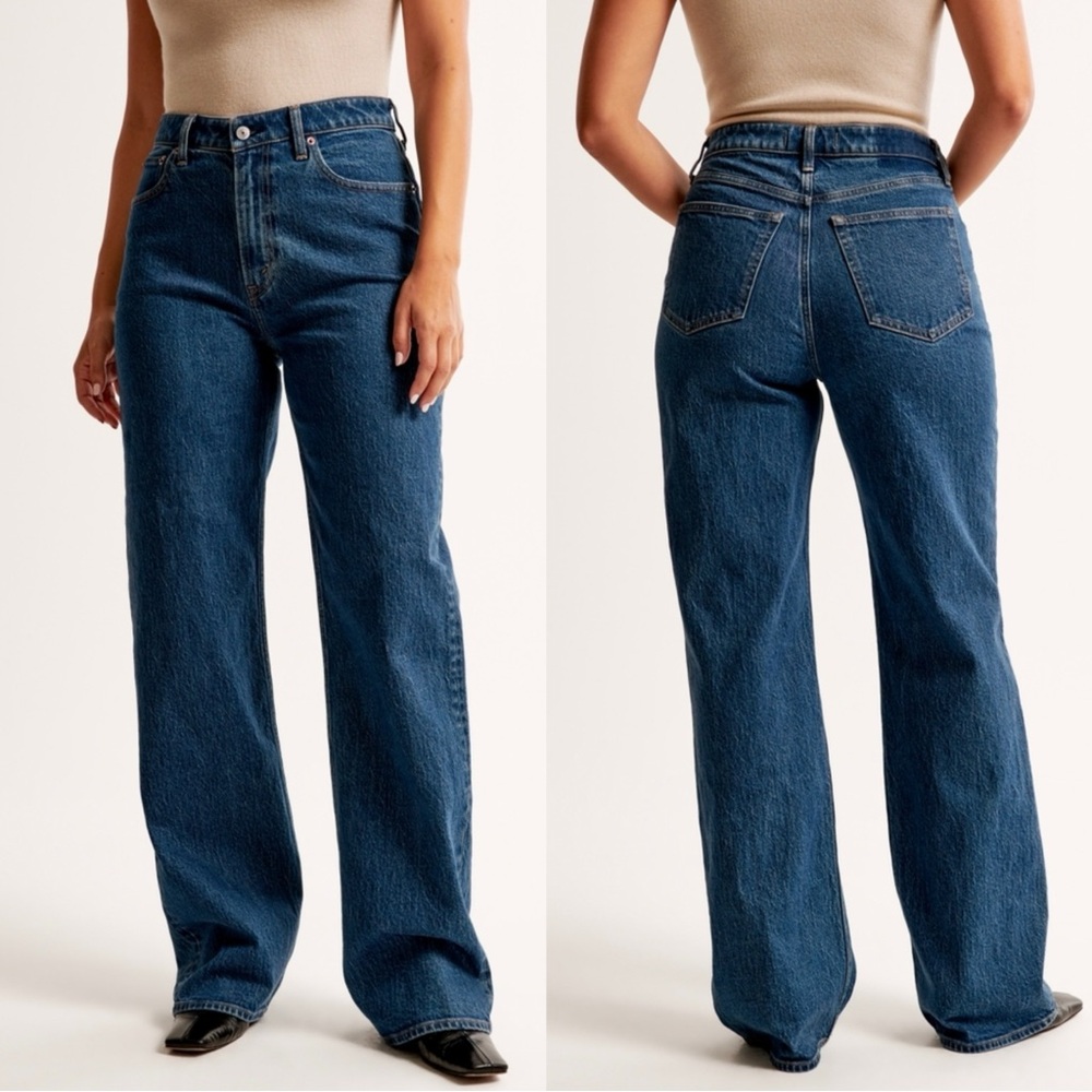 Abercrombie & Fitch Curve Love High Rise 90s Relaxed Jean
